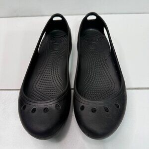 Crocs Kadee Womens Size 8 Black Ballet Flats